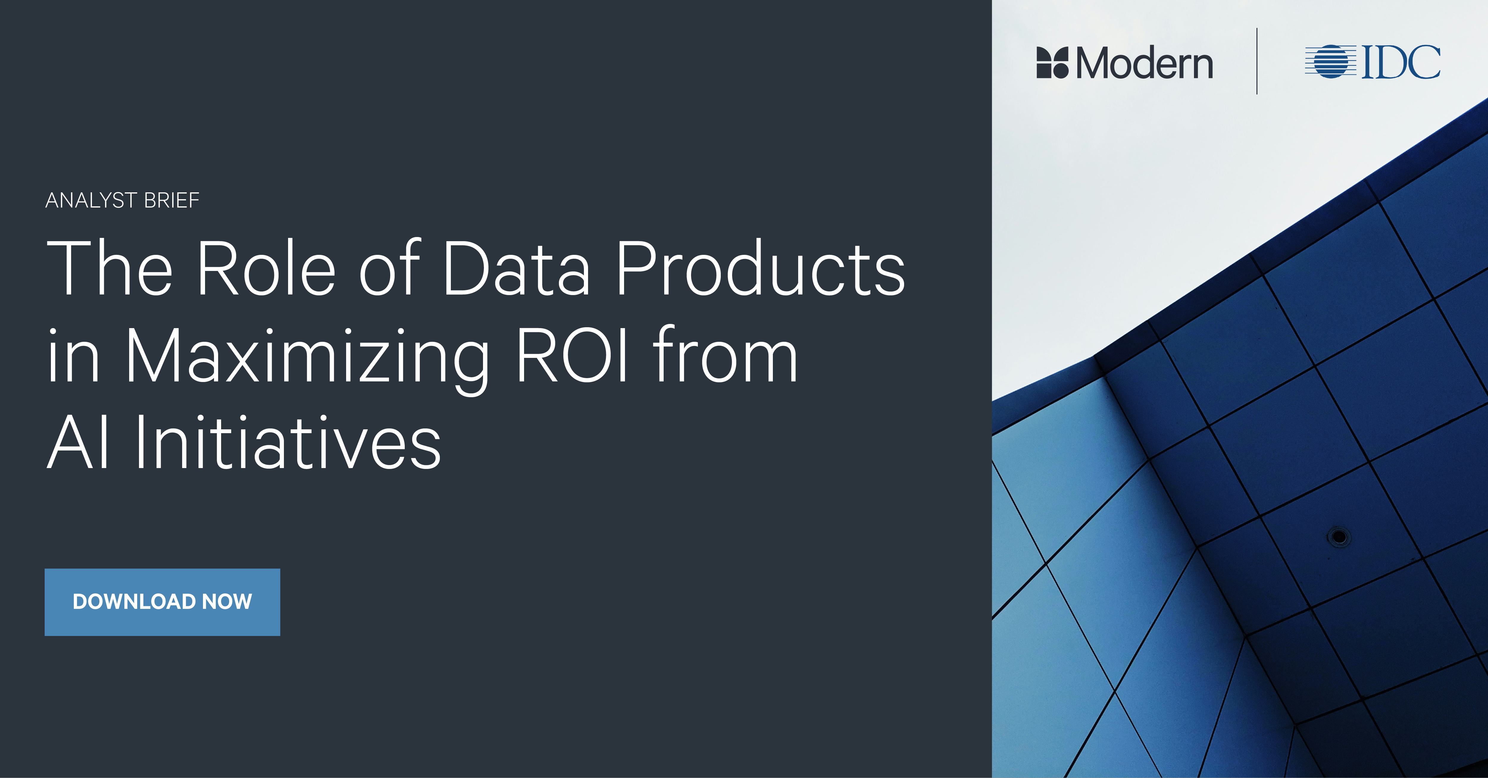 The Role of Data Products in Maximizing ROI from AI Initiatives